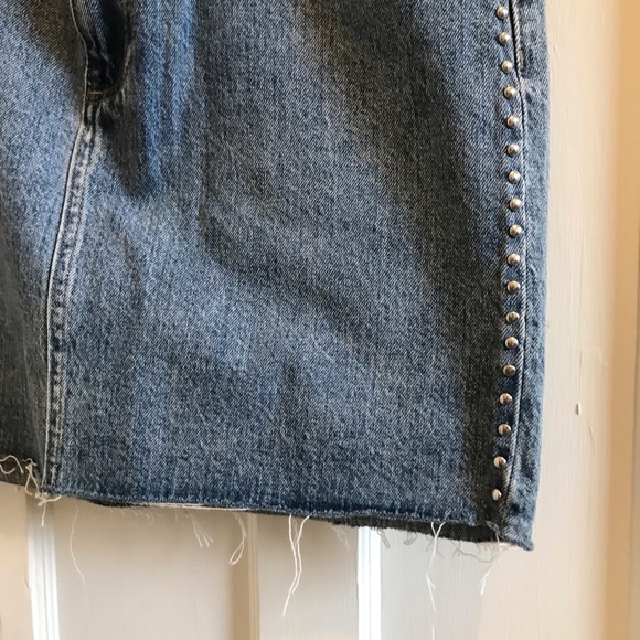 Pistola denim skirt with studs - Picture 4 of 6